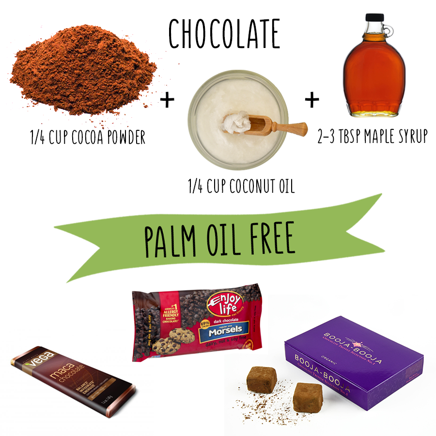 palm oil free chocolate recipe do it yourself zero waste vegan orangutan foundation international