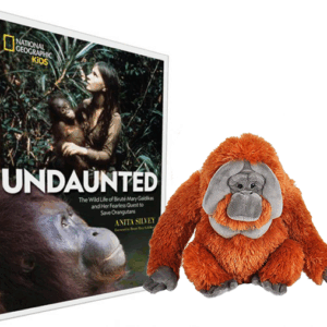 Nat Geo Kids Undaunted Book + Plush Orangutan Bundle